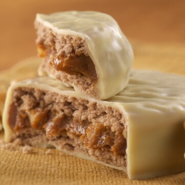 White Chocolate-Dipped & walnut  Alfajor